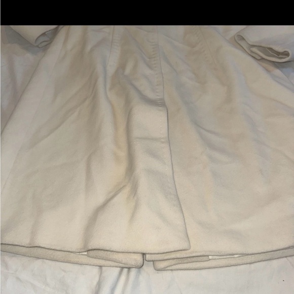 Anne Klein Women's Ivory Coat Size 10 Winter Outerwear Classic With Pockets - Picture 11 of 11